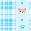 background - blue / bear