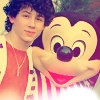 Nick Jonas and Mickey Mouse