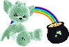 kitty and rainbow