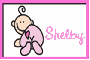 Shelby name with crawling baby girl