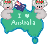 I Love Australia Cute Koalas