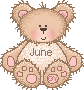 Cute June Teddy Bear