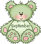 Cute September Teddy Bear