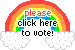 Rainbow Vote Sign