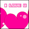 love heart pink