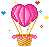 air balloon heart