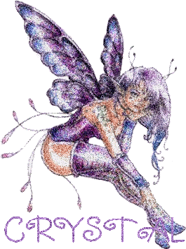 Purple Fairy with Crystal