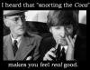 John Lennon snorting "Coke"
