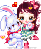 cute doll with bunny