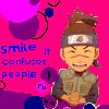 Iruka- Smile it confuses people ^-^