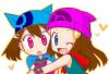 Sapphirea and Irova hugging