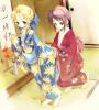 cute kawaii kimono anime girl