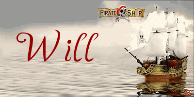 Pirate Ship on the Water (small)~ Will