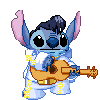 Stitch Elvis Animated~ Playing Guitar