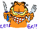 Garfield Ready to Eat Animated~ Let's Eat!