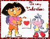 dora and boots on valentines