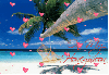 Tropical Getaway (with floating hearts)- On My Honeymoon