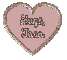 TARA-pink and brown glitter heart