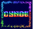 CYNDE rainbow bling frame
