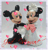 Wedding Mickey & Minnie Mouse(with hearts)- Just Married