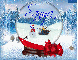 Winter in the Hamptons Snowglobe with Red Bow (with snowfall effect)- Sanya