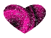 Pink heart with sparkles