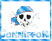Blue Jenniffer Skull