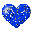 blue sparklie heart