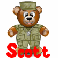 Military Bear (animated)- Scott