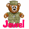 Military Soldier Teddy Bear- Jewel