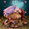 fairy with hearts
