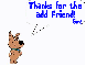 Scrappy Doo (word bubble)- Thanks for the add Friend! (Gina)