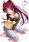 Sexy Red Haired Anime (with floating hearts)- Vyolet