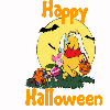 Pooh & Piglet Trick-or-Treating- Happy Halloween