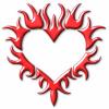 red flame heart 