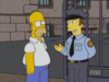 Homer deals with the Police