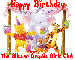 Pooh & Friends (sparkles)- Happy Birthday from Glitter Graphics Girls Club