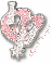 San Antonio Spurs pink heart charm cyrstal
