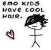 emo ppl have sweet hair