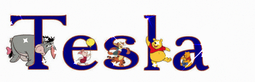 Pooh & Friends Letters (with sparkles)- Tesla