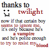 Thanks to Twilight