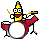 Banana Playing the Drums