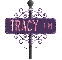 street sign purple tracy ln