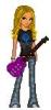 Blond doll with guitar