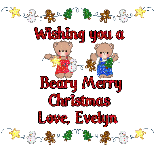 Beary Merry Christmas- Evelyn