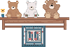 teddy bear blinkie bar