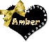 Gold bow- Amber