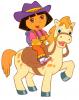 Dora on Horse