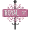 pink street sign royal ST