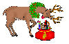 reindeer with toys